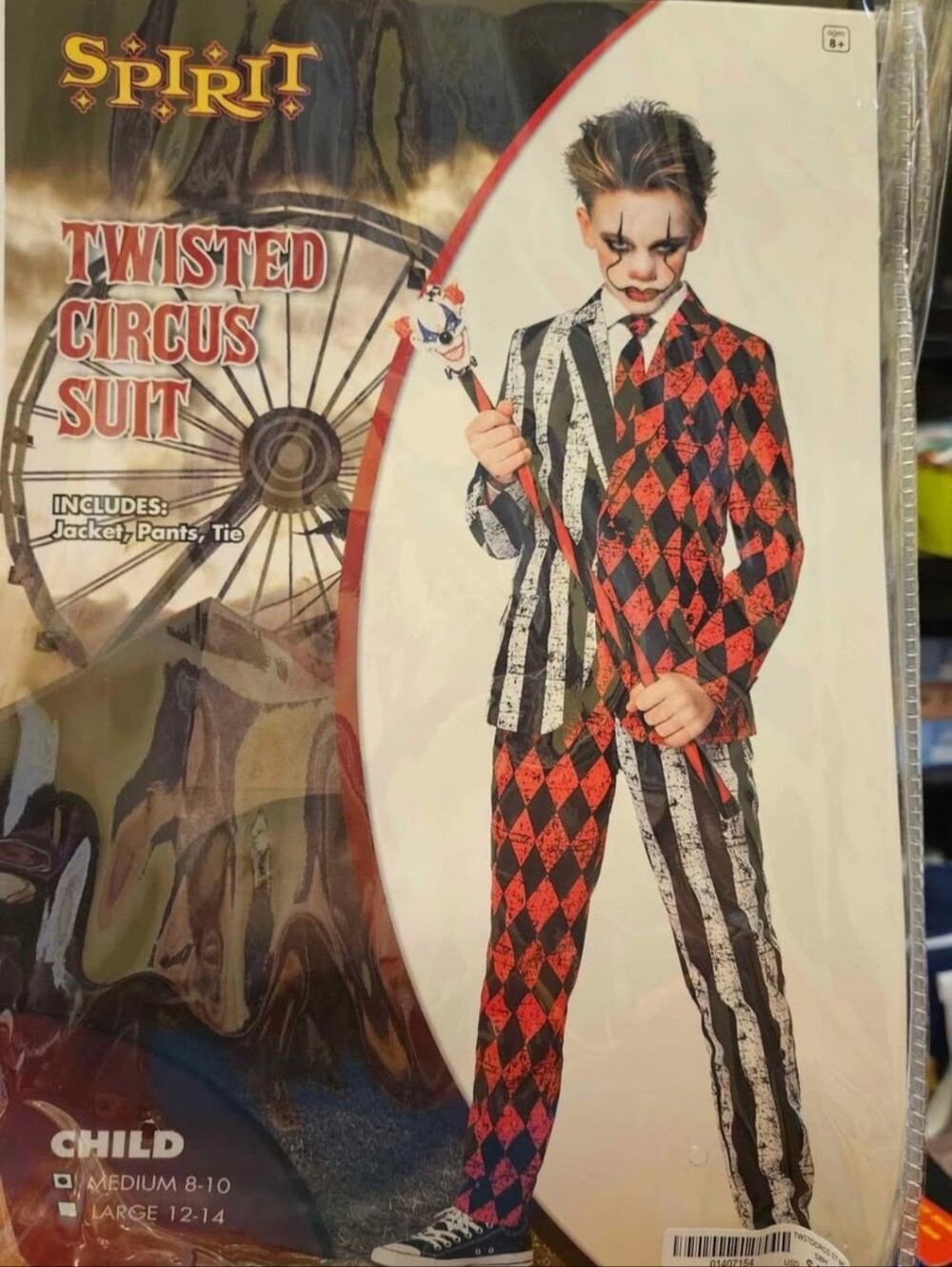 Twisted Circus Costume Child's Size M 8-10